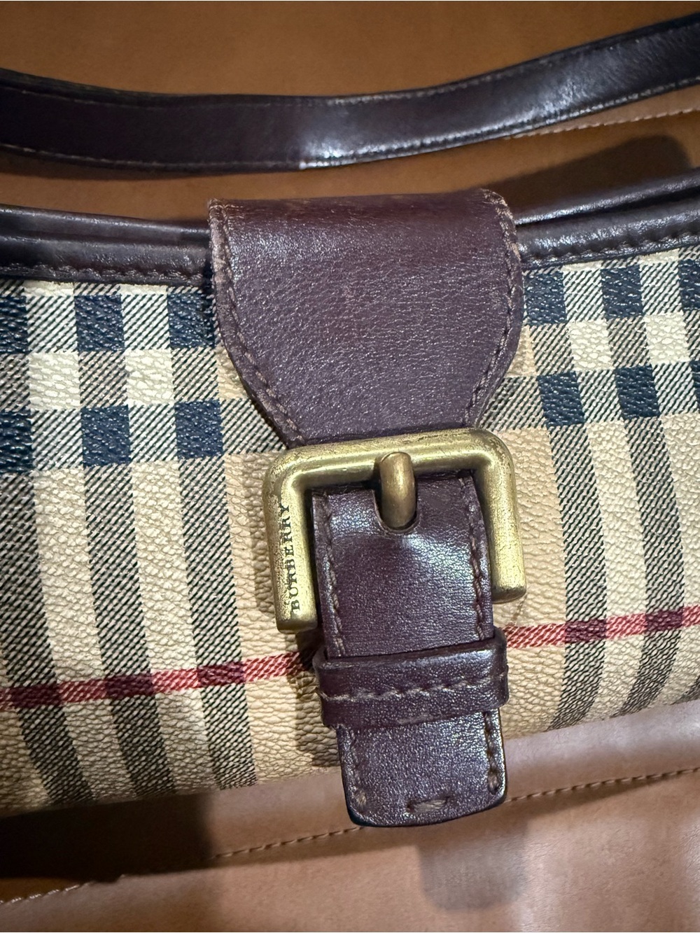 Burberry Vintage Nova plaid Baguette Classic Shoulder bag - Picture 3 of 11
